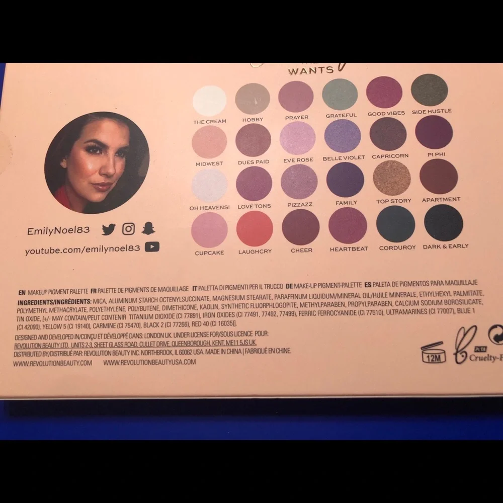 BNIB Makeup Revolution The Emily Edit The Wants 🎨